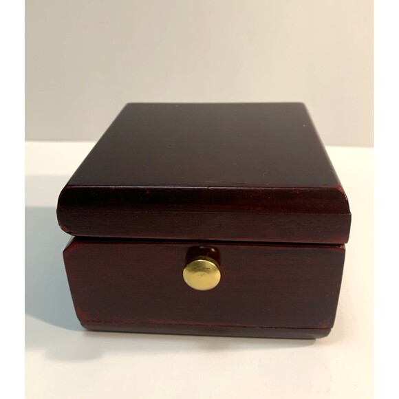 Stuart Austin Quartz Clock Captains Desk Wooden Hinged Box Dept Defense Emblem - Picture 5 of 11